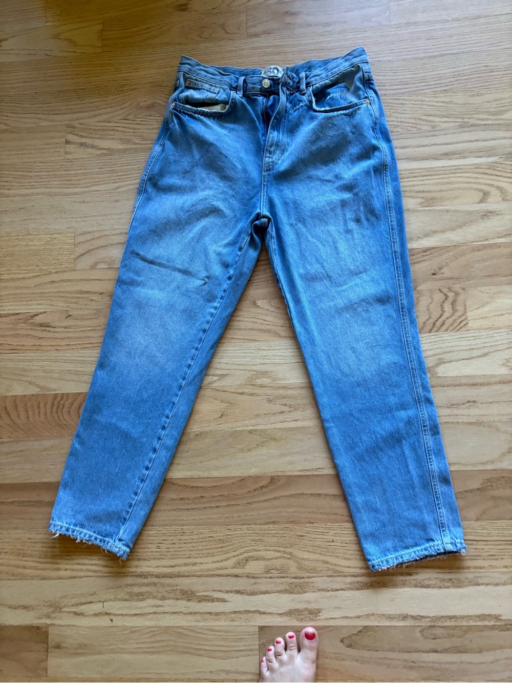 We The Free Straight Leg Women's Light Blue Jeans Size 30